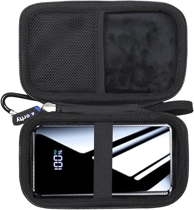 Portable Bank Charger Case for YILANS for OHOVIV for Charmast for VRURC for SABANI for CFIAI for RGVOTA for IAPOS Portable Charger Power Bank, Case Only (Black) (Black)