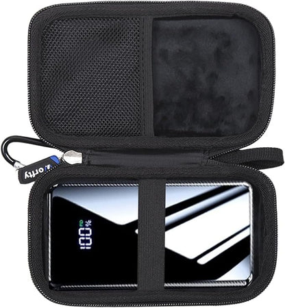 Portable Bank Charger Case for YILANS for OHOVIV for Charmast for VRURC for SABANI for CFIAI for RGVOTA for IAPOS Portable Charger Power Bank, Case Only (Black) (Black)