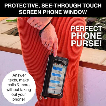 Save the Girls Cell Phone Purse - Touch Screen Women’s Crossbody Bag - Clutch Purses for Women (Bella) | Touch Screen, for Women