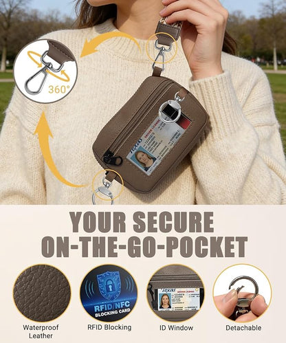 Phone Lanyard Crossbody with RFID Wallet & Eyeglass Holder, Anti-Theft Cell Phone Strap for Travel, Universal