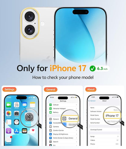 FNTCASE for iPhone 17 Case, Compatible with Magsafe, Glass Screen Protector | Full Camera Protection, Translucent Matte, 14FT Military Grade Drop Proof, Shockproof Protective Phone Cover, Teal