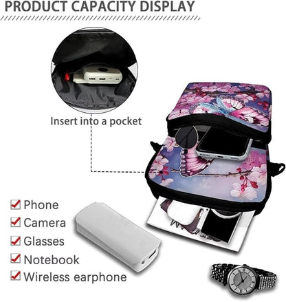 Men's Crossbody Bag, Small Cell Phone Wallet, Women's Shoulder Handbag, Travel Gym Bag