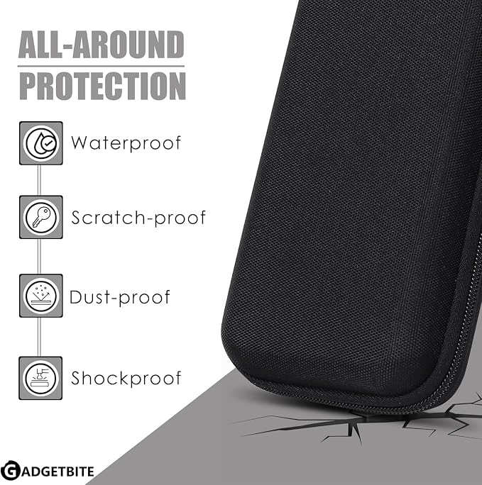 Portable Electronic Accessories Organizer - Travel-Friendly Pouch For Vlogging Camera, Usb Cables, Power Banks, Adapters, Hard Disks, And More (Black)