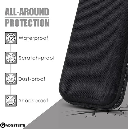 Portable Electronic Accessories Organizer - Travel-Friendly Pouch For Vlogging Camera, Usb Cables, Power Banks, Adapters, Hard Disks, And More (Black)