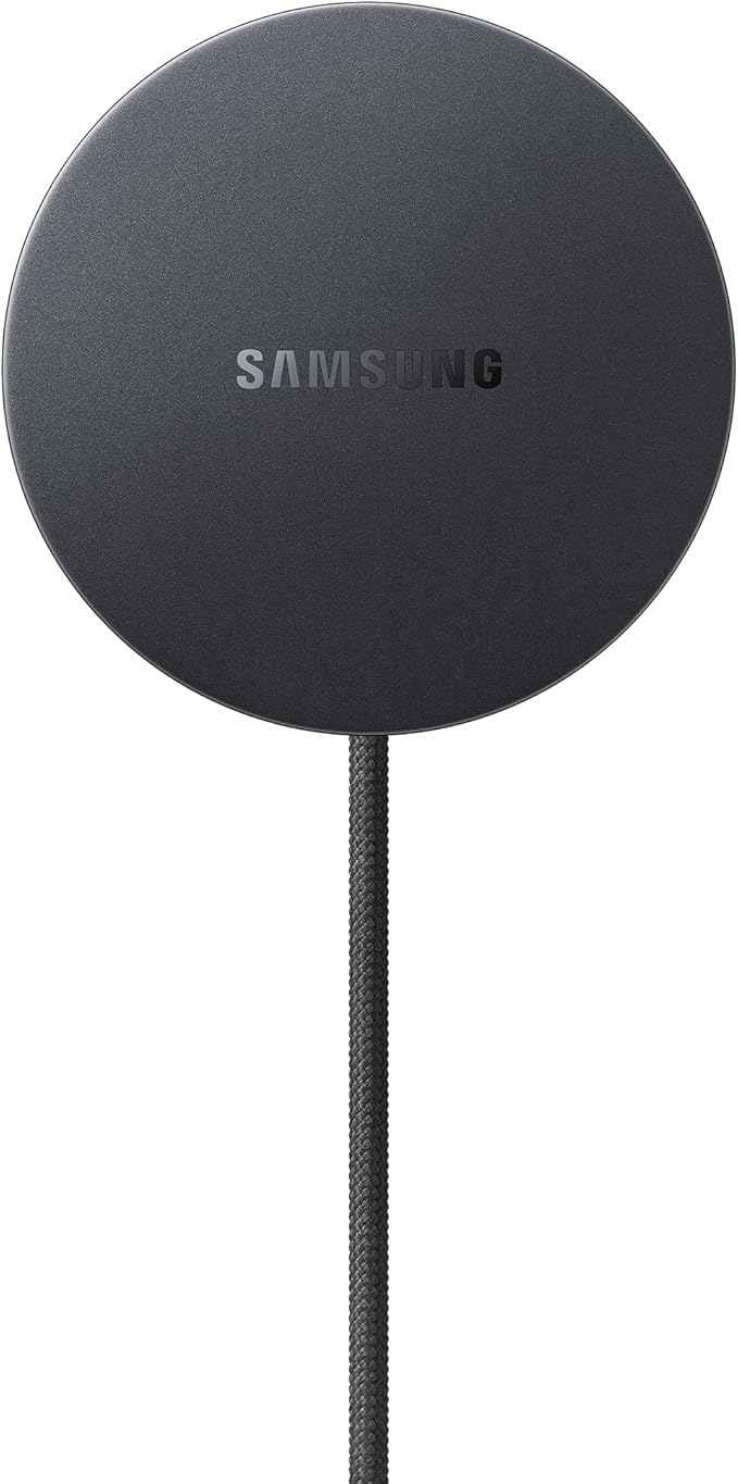 Samsung Galaxy Magnet Wireless Charger with 45W Power Adapter, Cordless Super Fast Charging, Powerful Design, Built-in Magnets, No-Slip Surface, Dark Gray
