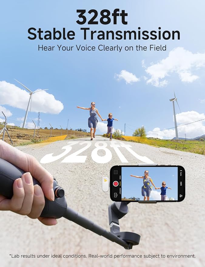 MAONO Wave T1 Mini Wireless Lavalier Microphone with USB-C Plug for iPhone 16 15, Android, Tablet, PC, Clip on Lapel Mic, Noise Cancellation, AI Voice Filter for Video Recording Vlog TikTok White
