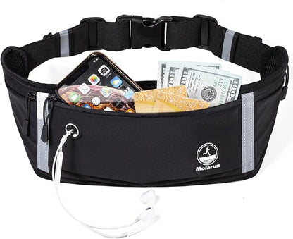 Slim Running Belt Fanny Packs for Men Women, Waist Pack Running Phone Holder Money Belt