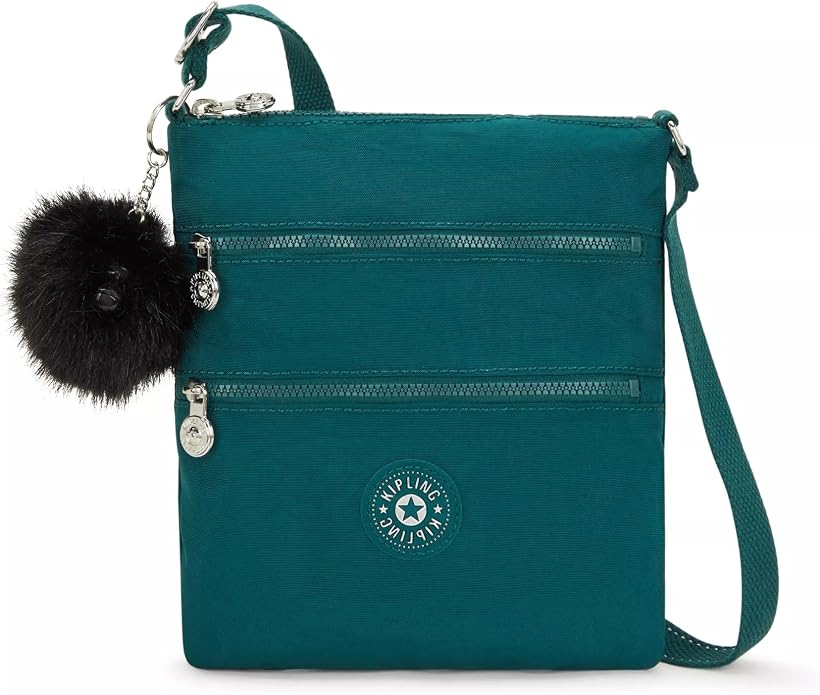 Kipling Women’s Abanu Multi Crossbody Bag, Lightweight, Adjustable Nylon Waist Pack with Multi-Compartment Zip Pockets