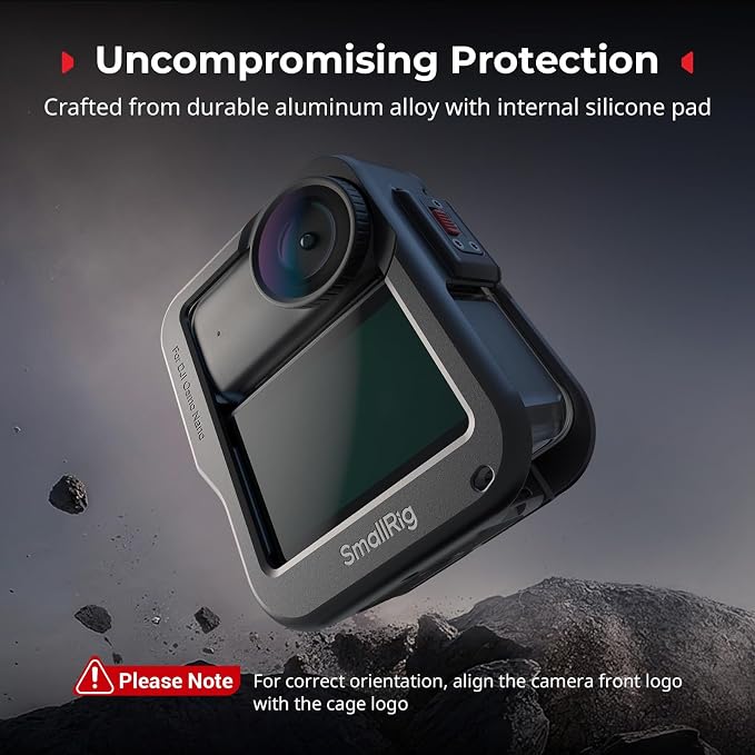 SmallRig Full Cage for DJI Osmo Nano, Aluminum Case Protective Frame Mount, One-Touch Unlocks Expansion Housing Shell for OSMO Nano, with Cold Shoe and 1/4"-20 Threaded Holes