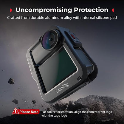 SmallRig Full Cage for DJI Osmo Nano, Aluminum Case Protective Frame Mount, One-Touch Unlocks Expansion Housing Shell for OSMO Nano, with Cold Shoe and 1/4"-20 Threaded Holes