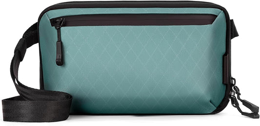Electronics Organizer Tech Travel Pouch – Waterproof Nylon Diamond Quilted & 900D Travel Case Cable Bag for Cords Chargers