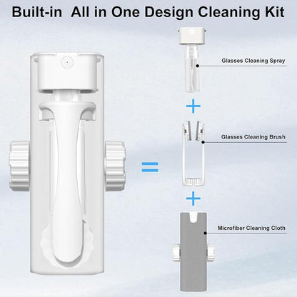haino Glasses Cleaner, Travel Eyeglass Cleaner, Multifunctional Glasses Cleaning Kit with Microfiber Cleaning Cloth, Portable Screen Cleaner