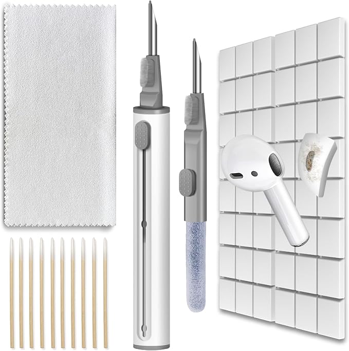 Cleaning Clay, Phone Cleaning Kit with Clean Pen, Remove Ear Wax & Dirt & Gunk from Device's Small Crevices, for AirPod Cleaner Kit for Airpods Charging Case/Headphones/Electronics