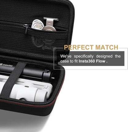 LTGEM Hard Travel Case Compatible with DJI Osmo Mobile SE/Osmo Mobile 7P/7/Osmo Mobile 6, Insta360 Flow/Flow Pro/Flow 2 Pro Foldable AI Phone Gimbal, hohem iSteady X3 SE Gimbal Stabilizer (Case Only)