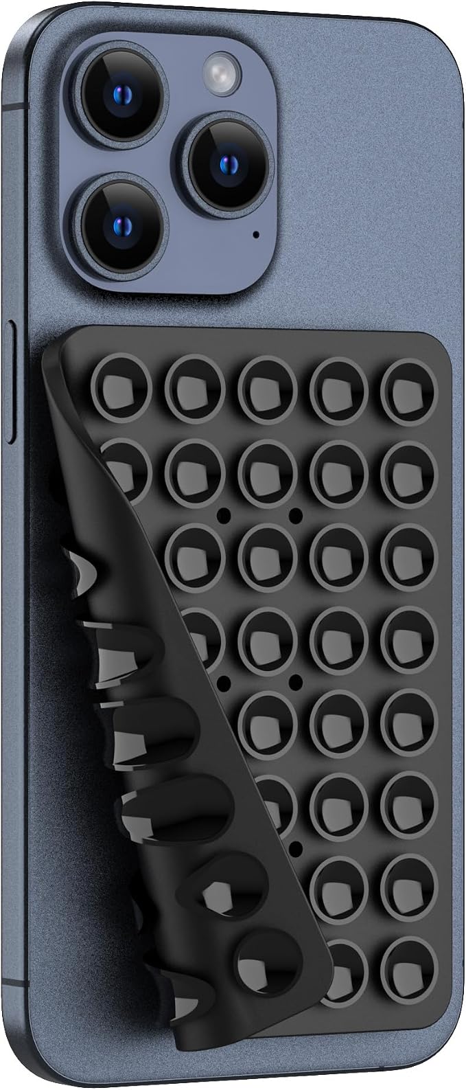 Double Sided Silicone Suction Phone Holder Mount, Silicon Accessory for iPhone and Android, Hands-Free Mirror Shower Phone Holder, TikTok Videos and Selfies (Combo G)