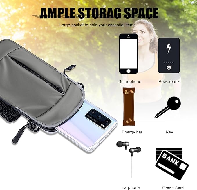 Phone Holder for Running Armband,Cell Phone Purse Small Crossbody Bags for Women Men Kids,iPhone 17 16 16e 15 14 13 12 11 Pro Max Xs Xr X Plus Mini Galaxy Ultra S26 S25 Note Bag Gym Arm Bands