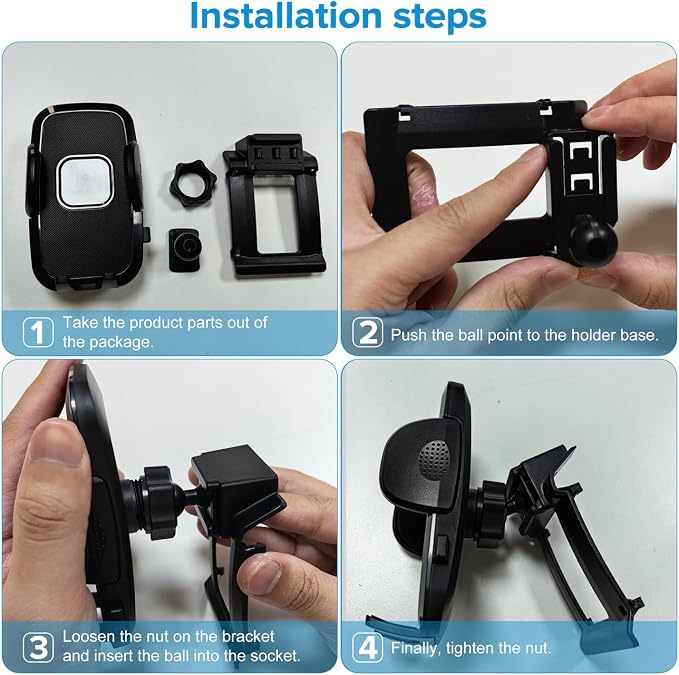 Car Cell Phone Holder Mount for Toyota 4Runner 4-Runner 2010-2023 2024 SR5 Trail Limited Air Vent Accessories, Dashboard Bracket Compatible for 4.0"-7.0" Cell Phones