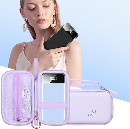 Hard Travel Case for SABANI LOVELEDI IAPOS Pxwaxpy OHOVIV FOCHEW Portable Charger Power Bank, Storage Holder for Fast Charging Battery Protective Case (Purple)