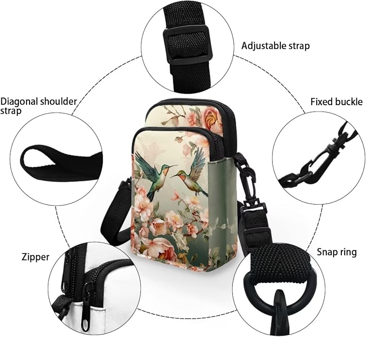 DISNIMO Small Crossbody Bags for Women Trendy Cross Body Cell Phone Shoulder Bags Purses with Adjustable Strap