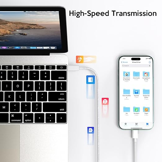 iPhone 17 16 Charger Fast Charging,20W Fast USB C Charger Block 3Pack USBC Type C Fast Charging 6FT Woven Charge Cable for Apple iPhone Air/17 Pro Max/16e/16 ProMax/16Plus/15 Pro/iPad Pro/Air/AirPods