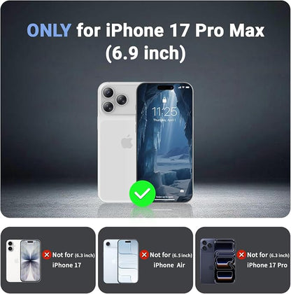 jaroco Magnetic for iPhone 17 Pro Max Case, [Compatible with MagSafe][Military Grade Drop Protection][Heavy Duty Protection][Non-Slip][Shockproof] 2-Layer Durable Bumper Phone Case 6.9''-Deep Blue