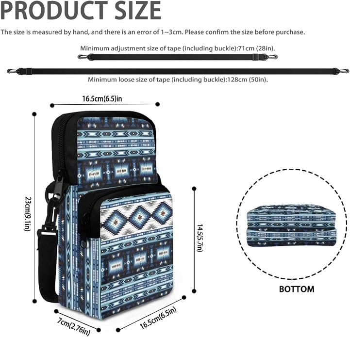 Men's Crossbody Bag, Small Cell Phone Wallet, Women's Shoulder Handbag, Travel Gym Bag