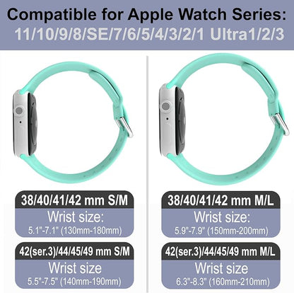 God is Greater Than the Highs and Lows Watch Band Compatible with Apple Watch Laser Engraved iWatch Band Silicone 38mm - 49mm Strap Jesus Psalm Christian God Blessed (38/40/41mm M/L, Beryl)