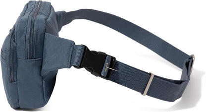 Baggallini Securtex Anti-theft Belt Bag 8.8"x5.5" Crossbody Fanny Pack for Women RFID Wallet Locking Zipper Travel Purse