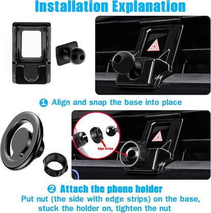 Car Phone Holder Mount, for Toyota Corolla 2024 2023 2022 2021 2020, Air Vent Stand, for Magsafe Magnetic Navigation Bracket, iPhone 17 16 15 14 13 Pro Max Air, All Phones (Not Fit 2019-2012)