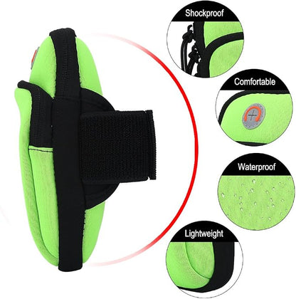 VGEBY Arm Pouch Outdoor Sport Running Jogging Exercise Armband Bag Wrist Pouch Phone Case Bag(Green) Sports Bag Supplies Wrist Phone Pouch Green Arm Pouch Green Arm Pouch