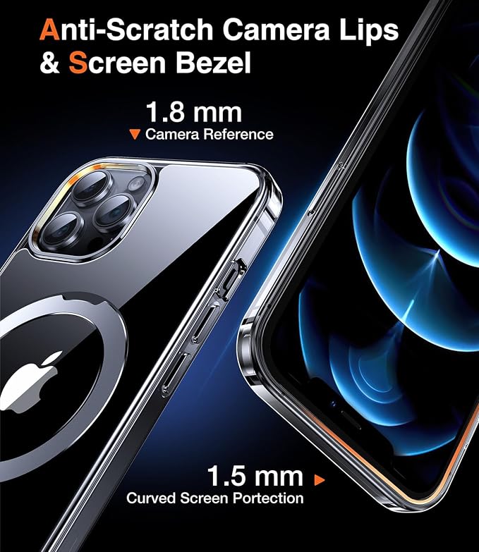 Chicfun 3-in-1 [Magnetic+Kickstand+Ring Holder] for iPhone 12 Pro Max Case Stand Ring Holder Compatible with MagSafe, Military Shockproof Protective Matte iPhone 12 Pro Max Phone Case Kickstand Cover