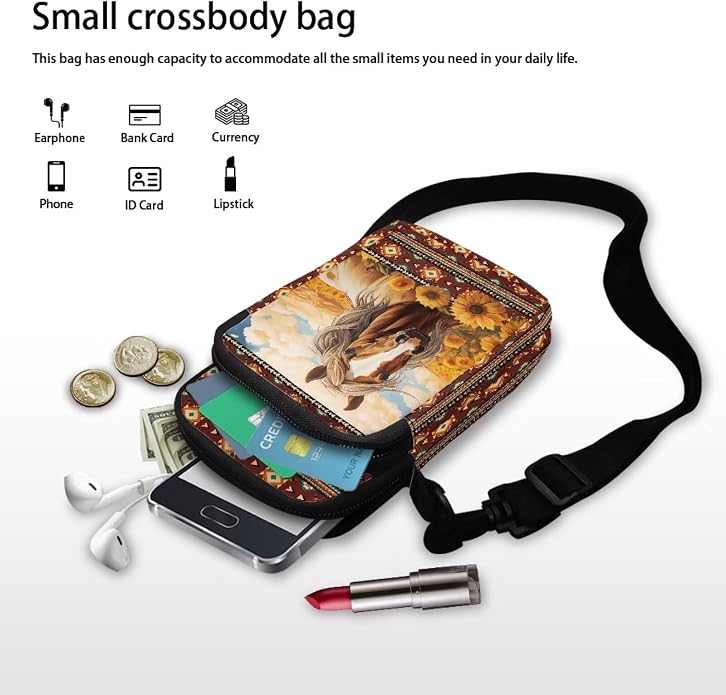 DISNIMO Small Crossbody Bags for Women Trendy Cross Body Cell Phone Shoulder Bags Purses with Adjustable Strap