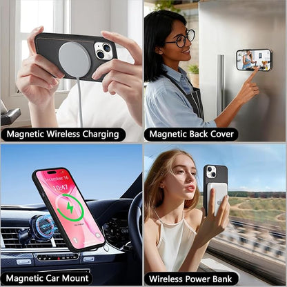Wallet Case for iPhone 15 Plus with Card Holder/Crossbody Wallet/Strap| RFID Blocking | Magnetic | Kickstand | Detachable | PU Leather Phone Case for iPhone 15 Plus,6.7 in,Black