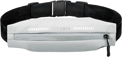 Running belts for women & Men,Slim running belt, Running belt for phone,phone pouch belt for walking,working,Travel Money Belt Running Gear Accessories Fits ALL Phones (Grey)
