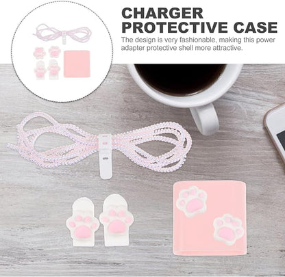 iplusmile 1set TPU Protective Case for Charger Adapter Power Adapter Sleeve and Stylish Charger Protector for Outdoor Activities