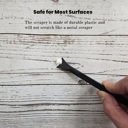 Tpyx Scraper Small Plastic Scraper Tool, Multi-Purpose Scraper Non-Scratch Cleaning Tool, Used in Narrow Spaces and Gaps, Perfect for Removing Oil stains, Labels, Food, Dirt, Paint, Etc. (3)