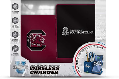 SOAR NCAA Unisex Cell Phone Wireless Charging Stand and Desktop Organizer