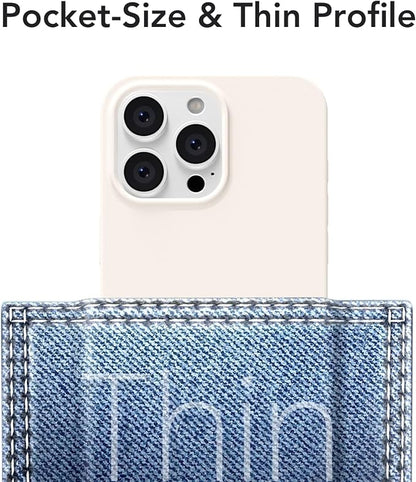 for iPhone 15 Pro Max Case Silicone Compatible with Magsafe Case, Ultra Slim Thin Magnetic Phone Cases Mag Safe, Cute Soft Rubber Gel Matte Wireless Charging Cover for Women, Beige Stone Cream