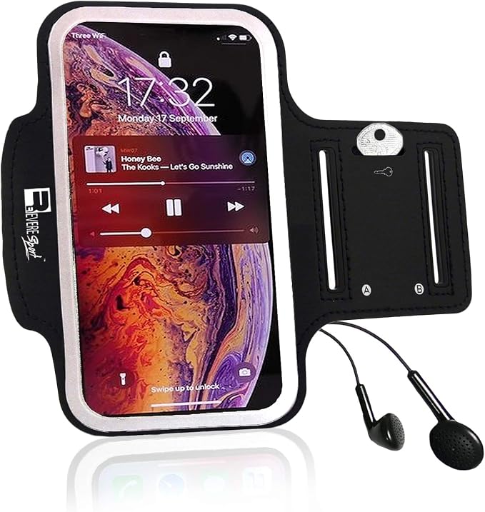 RevereSport Running Armband for iPhone 11 Pro Max. Sports Phone Case Holder for Runners and Gym Exercise (6.5")
