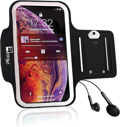 RevereSport Running Armband for iPhone 11 Pro Max. Sports Phone Case Holder for Runners and Gym Exercise (6.5")