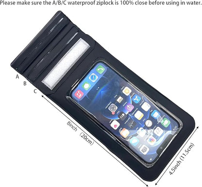 DRLOKPAK Waterproof Phone Case Armband Surfing Dry Bag Floating Waterproof Pouch Holder for iPhone 15 14 13 12 Pro Max XS Plus Se Galaxy S23 + Ultra W24 Google LG Phone up to 7inch