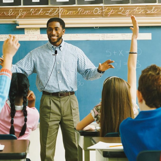 Lavalier Lapel Microphone Unidirectional Condenser Super Cardioid Mic Compatible with AKG Wireless Bodypack Transmitter System with Mini XLR 3 Pin TA3F Plug