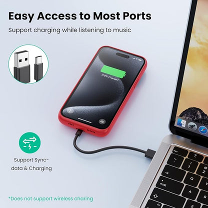 Battery Case for iPhone 15Pro Max, Upgrade 8600mah Portable Slim Battery Charging Case, 15W Fast Charging Rechargeable Protective Extended Charger Cover for iPhone 15 Pro Max (6.7 inch)-Red