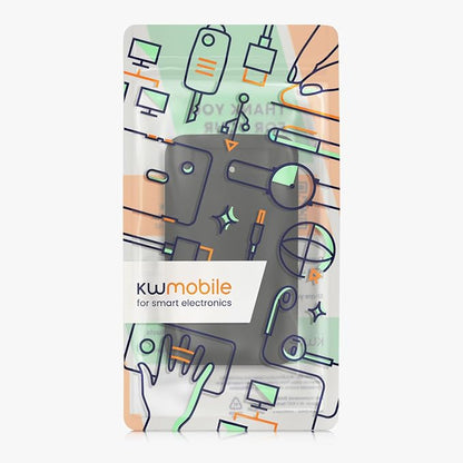 kwmobile Case Compatible with Apple Air MagSafe - Portable Powerbank Cover - External Battery Charger Bag, Shockproof - Black