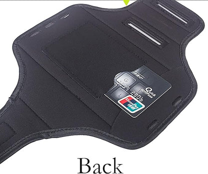 Waterproof Cell Phone Armband, 6.8 Inch x 3.2 Inch Enlarge Phone Bag Phone for Running, Footing, Sports and Mountaineering (Black)