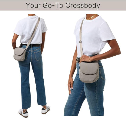 Baggallini Swift Flap Mini Crossbody - 6.3"x7" Lightweight Small Travel Purse with Crossbody Strap and RFID