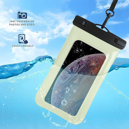 Floatable Soap Bubble Waterproof Phone Pouch Case with Crossbody Lanyard for iPhone 17 series 16 Pro Max/15 Pro/14/13, IP68 Cellphone Dry Bag Beach Cruise Ship Essential, 1 Pack-Mint Green-7″