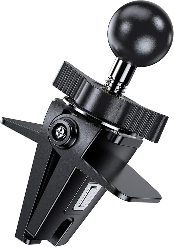 VICSEED Air Vent Clip for Car Mount, Twist-Lock Anti-Shake Vent Grip, 17mm (0.67inch) Ball Head Universal for Most Phone Mount for Car