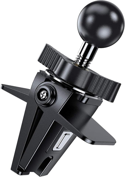VICSEED Air Vent Clip for Car Mount, Twist-Lock Anti-Shake Vent Grip, 17mm (0.67inch) Ball Head Universal for Most Phone Mount for Car