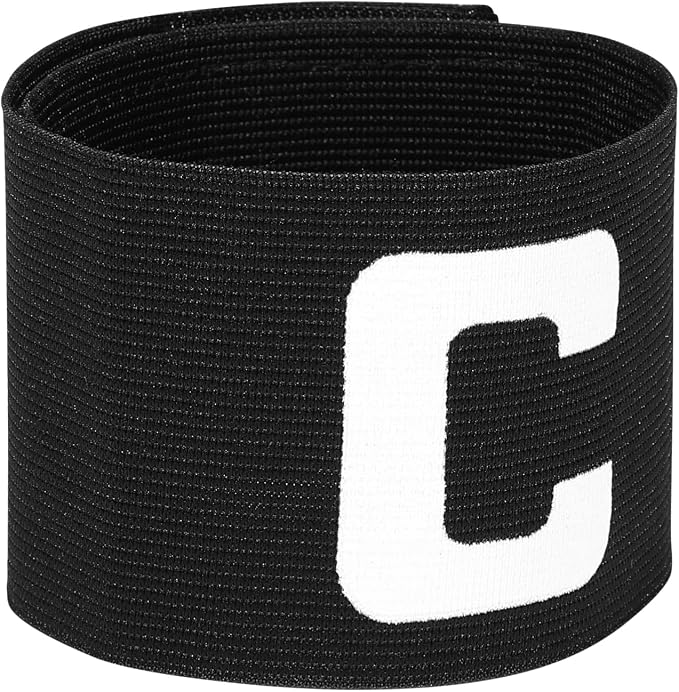 Football Accessories Arm Bands Soccer Captain Armband Adjustable C Armband Football Captain Arm Band for Team Sports (Random Letter Color) Football Accessories Arm Bands